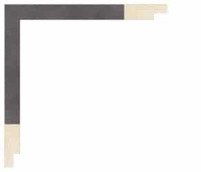 Concrete mørk grå liste, 17 x 48 mm