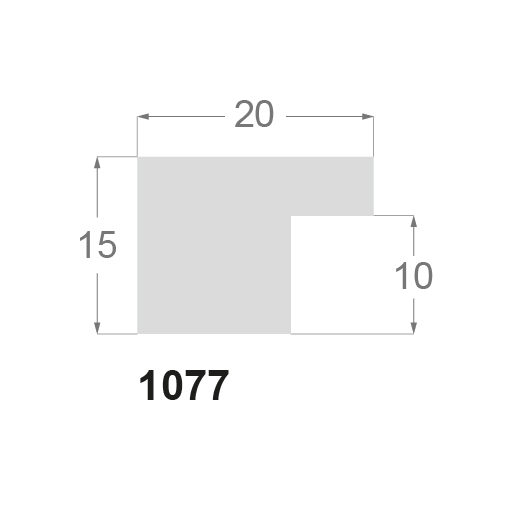 Ayous massiv, 20 x 15 mm - Billede 2