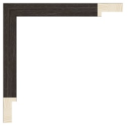 Mørk grå liste, 20 x 38 mm