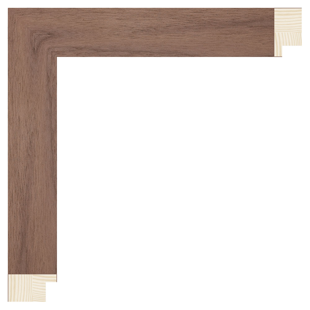 Valnød finér liste, 30 x 17 mm