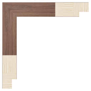 Valnød finér liste, 30 x 70 mm