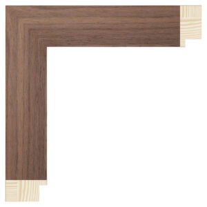 Valnød finér liste, 38 x 20 mm