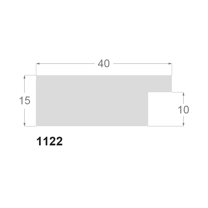 Ayous massiv, 40 x 15 mm - Billede 2
