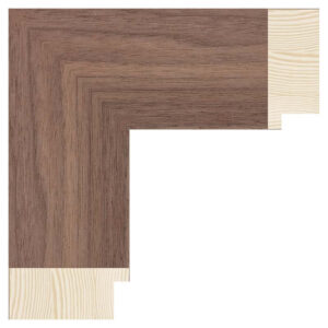 Valnød finér liste, 70 x 30 mm