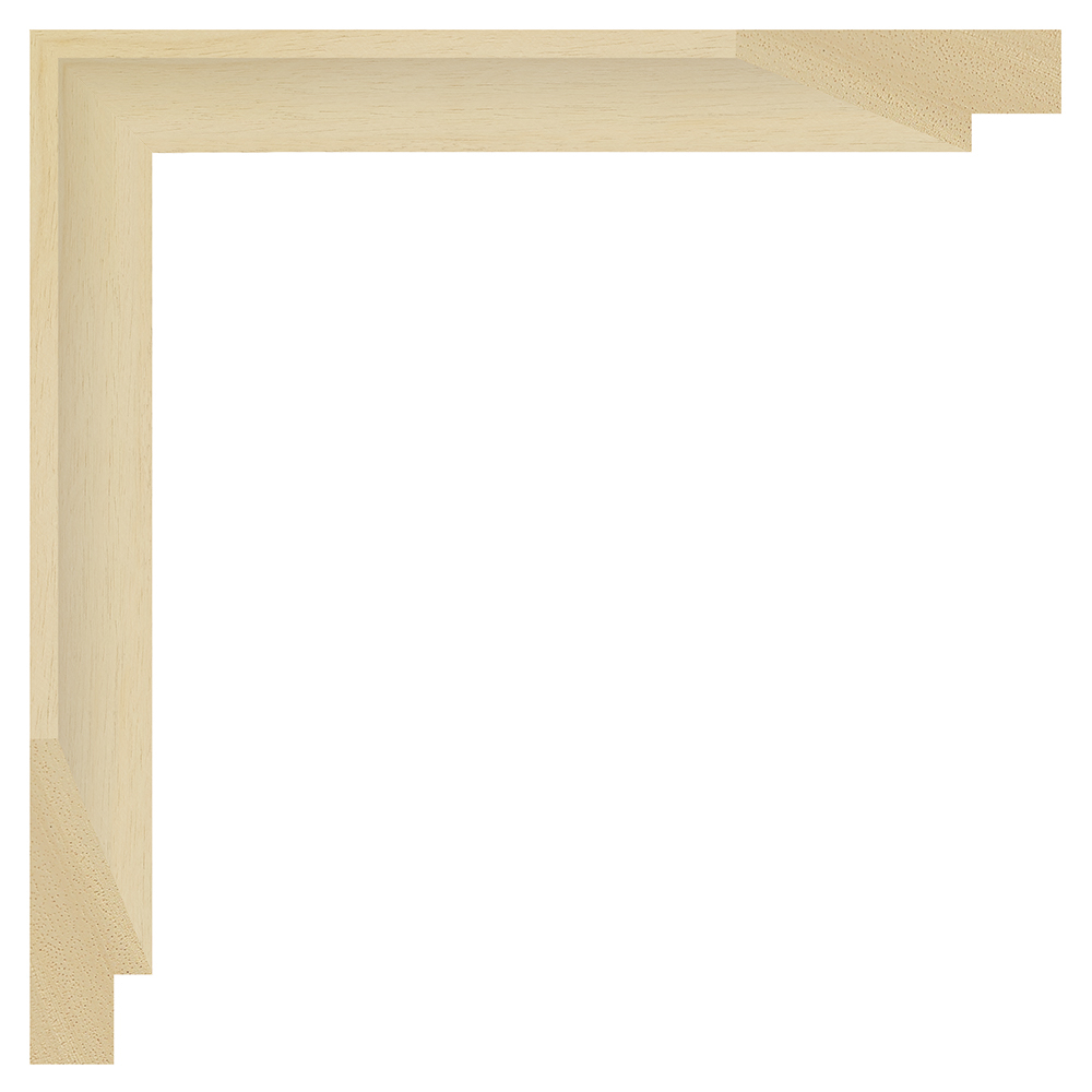 Ayous massiv 1-tals liste, 23 x 60 mm