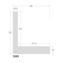 Oxyderet svæveliste, 47 x 55 mm - Billede 2