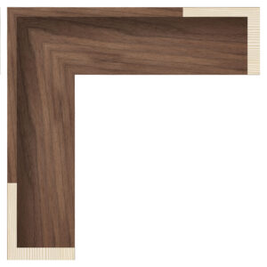 Valnød finér svæveliste, 48 x 55 mm