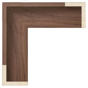 Valnød finér svæveliste, 55 x 45 mm