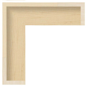 Ahorn finér svæveliste, 50 x 60 mm