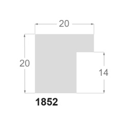 Sort liste træstruktur, 20 x 20 mm - Billede 2