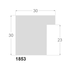 Sort liste træstruktur, 30 x 30 mm - Billede 2