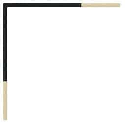 Sort distanceliste træstrukt. 6 x 60 mm