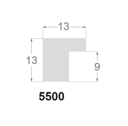 Ayous massiv, 13 x 13 mm - Billede 2