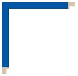 Cobolt blå liste, 17 x 18 mm