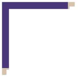 Blålilla liste, 17 x 18 mm