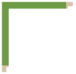 Grøn liste, 17 x 18 mm