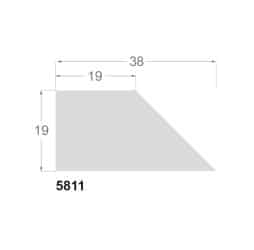 Montageliste fyr, 38 x 19 mm - Billede 2