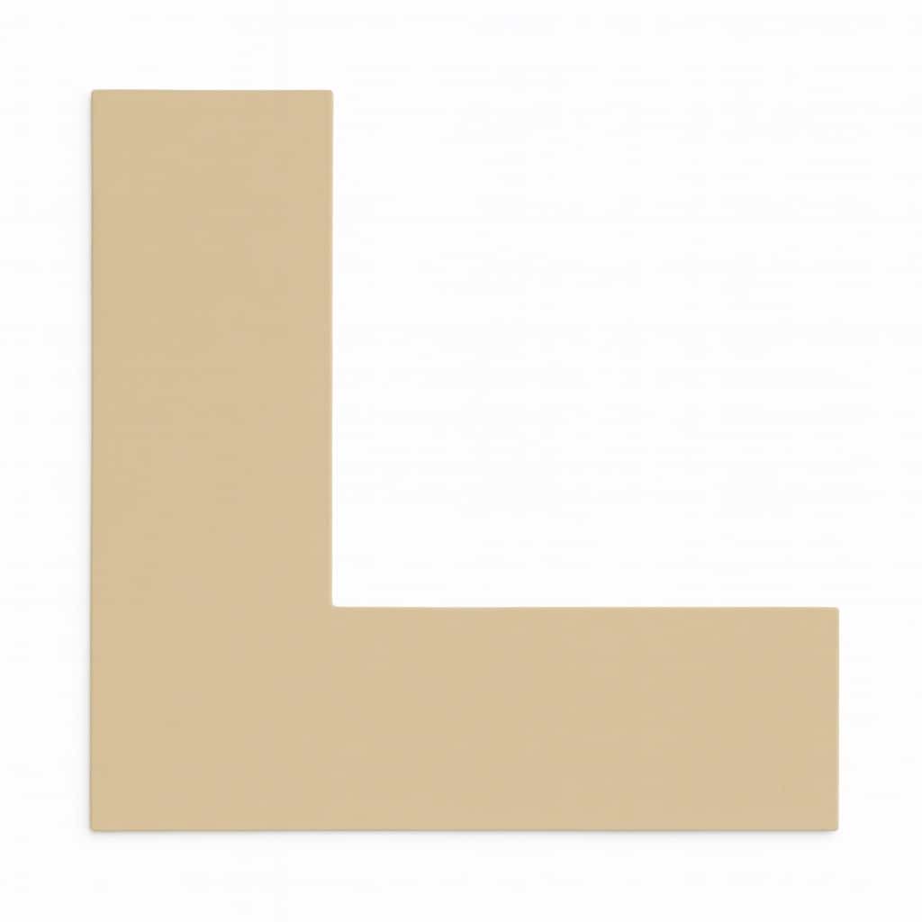 Kulørt passepartout gråbeige 82 x 112 cm x 1,7 mm