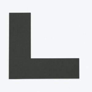 Kulørt passepartout antracitgrå 82 x 112 cm x 1,7 mm