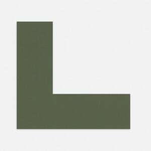 Kulørt passepartout mørk grøn 82 x 112 cm x 1,7 mm