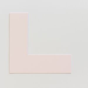 Kulørt passepartout lys rosa 82 x 112 cm  x 1,7 mm