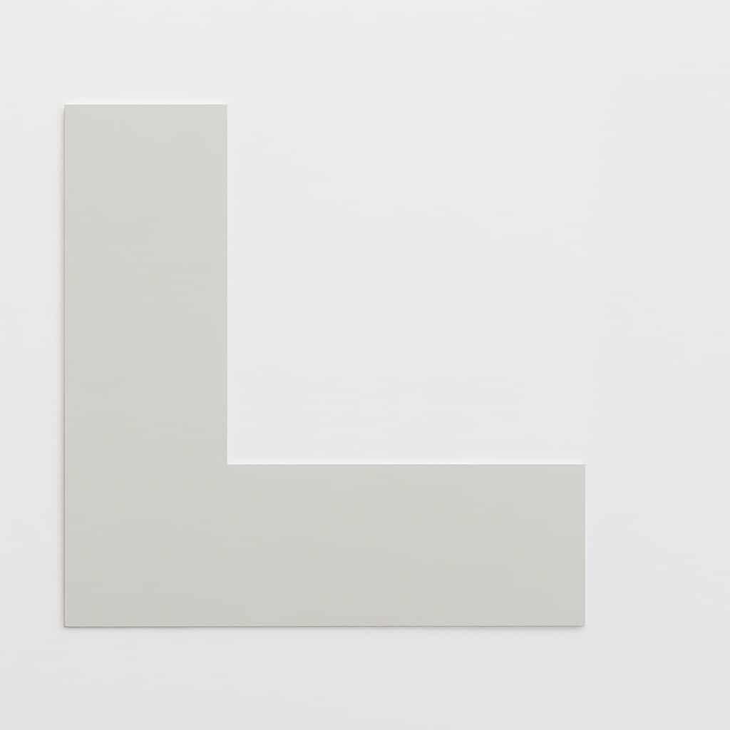 Kulørt passepartout lysgrå 82 x 112 cm x 1,7 mm