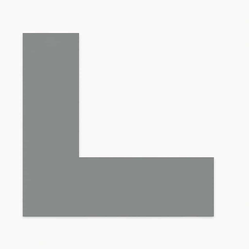 Kulørt passepartout antikgrå 82 x 112 cm x 1,7 mm