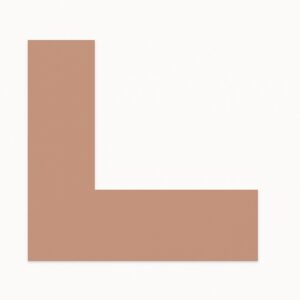 Kulørt passepartout rosabeige 82 x 112 cm x 1,7 mm