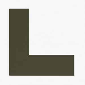 Kulørt passepartout mørk olivengrøn 82 x 112 cm x 1,7 mm