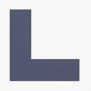 Kulørt passepartout himmelblå 82 x 112 cm x 1,7 mm