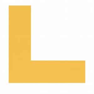 Kulørt passepartout okkergul 82 x 112 cm x 1,7 mm