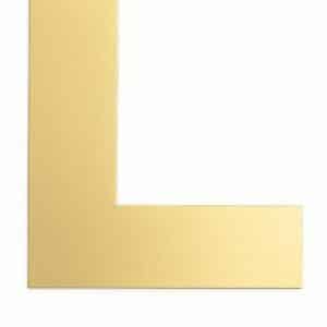 Kulørt passepartout guld 82 x 112 cm x 1,7 mm