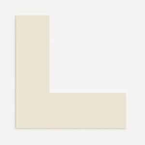 Ramdet passepartout Naturhvid 120 x 160 cm x 1,9 mm