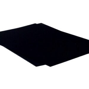 Polypropylen sort 72 x 102 cm x 0,8 mm