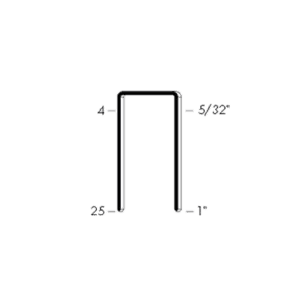 Klammer: 12 mm bred x 12 mm høj