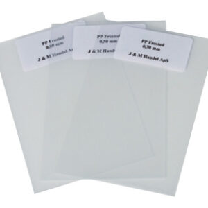 Polypropylen frosted 72 x 102 cm x 0,8 mm