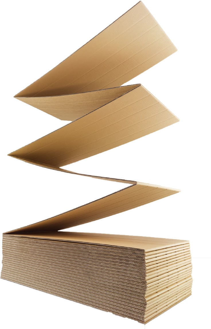 Bølgepap endeløse baner 100 x 115 cm x 3 mm