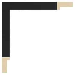 Sort liste træstruktur, 20 x 40 mm