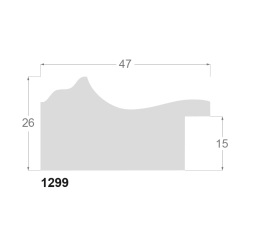 Guld liste, 47 x 26 mm - Billede 2