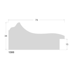 Guld liste, 78 x 38 mm - Billede 2