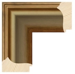 Guld liste, 78 x 38 mm