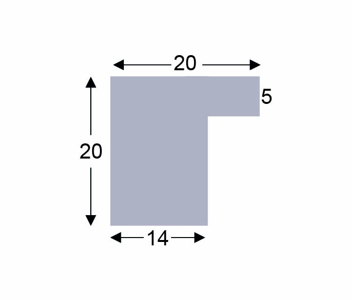 ASK Massiv, 20 x 20 mm - Billede 2