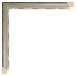 Sølv m/perler, 18 x 18 mm