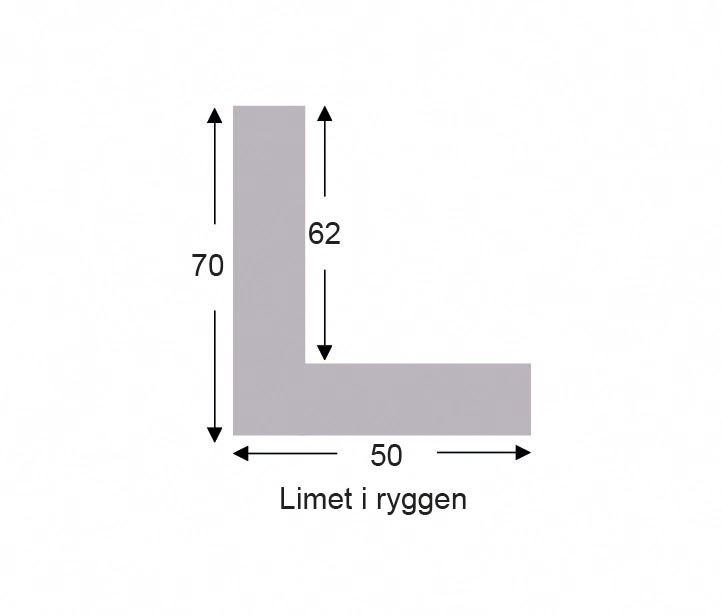 EG Massiv svæveliste, 70 x 50 mm - Billede 2