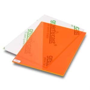 Orange "flour" acryl, klar 100% genbrug XT