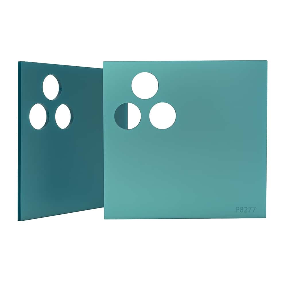 Metallic ice blueblå 154x203cm x3mm