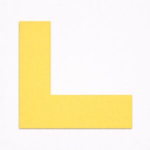 Kulørt passepartout Gul, 82 x 112 cm  x 1,7 mm