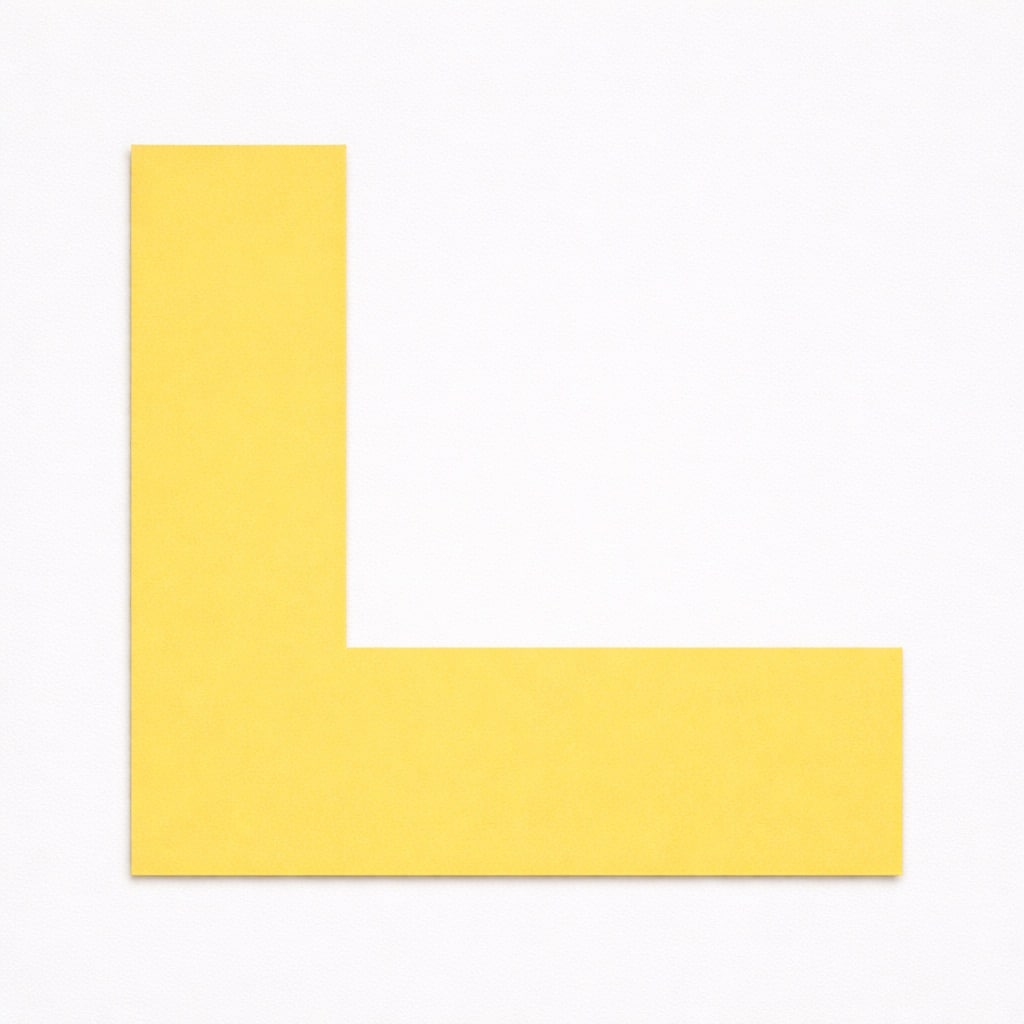 Kulørt passepartout Gul, 82 x 112 cm x 1,7 mm