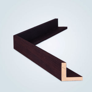 Røget EG Finér svæveliste, 44x50 mm