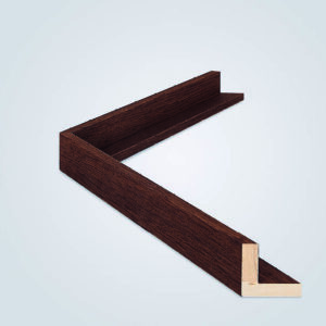 Valnød Finér svæveliste, 35x40 mm